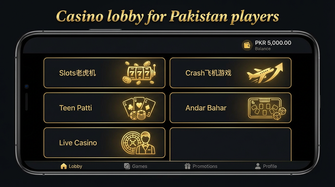 Lobby view of 9winz for Pakistan users - 4